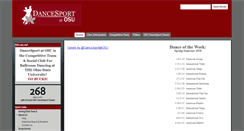 Desktop Screenshot of dancesportosu.org