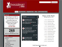 Tablet Screenshot of dancesportosu.org